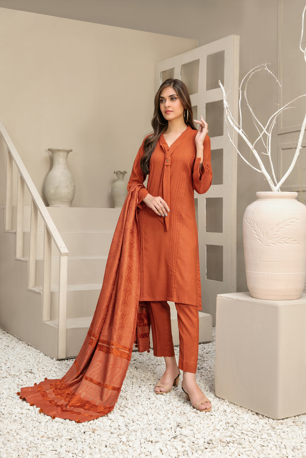 TAWAKKAL Winter Shawl - D-9788