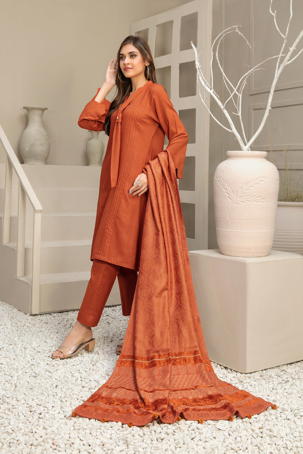 TAWAKKAL Winter Shawl - D-9788