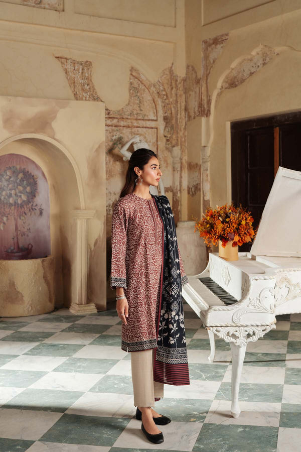 SAHAR Printed Khaddar - SKWP-V2-23-06